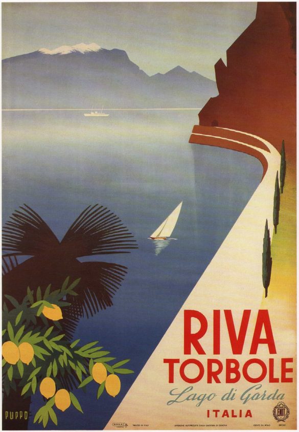 Riva Torbole Italian Poster Art 1952