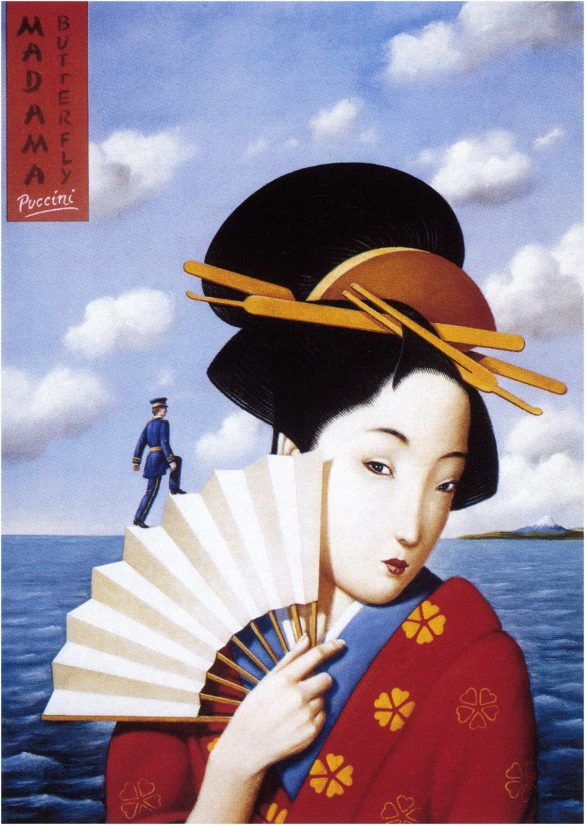 Opera Madame Butterfly Poster by Rafal Olbinski, 1904